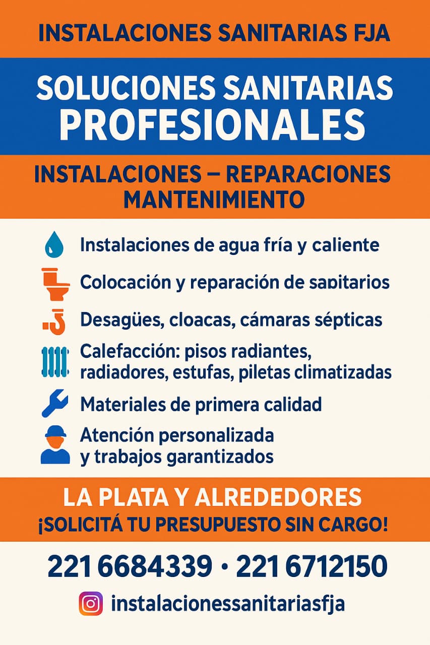 🔧🔥 Instalaciones Sanitarias FJA 🔥🔧 📍 La Plata y alrededores - Imagen 3